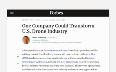 “One Company Could Transform U.S. Drone Industry” – Forbes